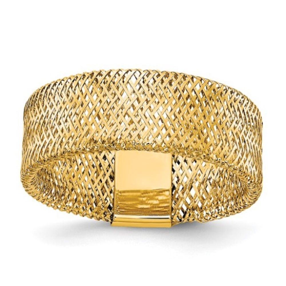 New  14k Gold Stretch Ring by Leslies Jewelry